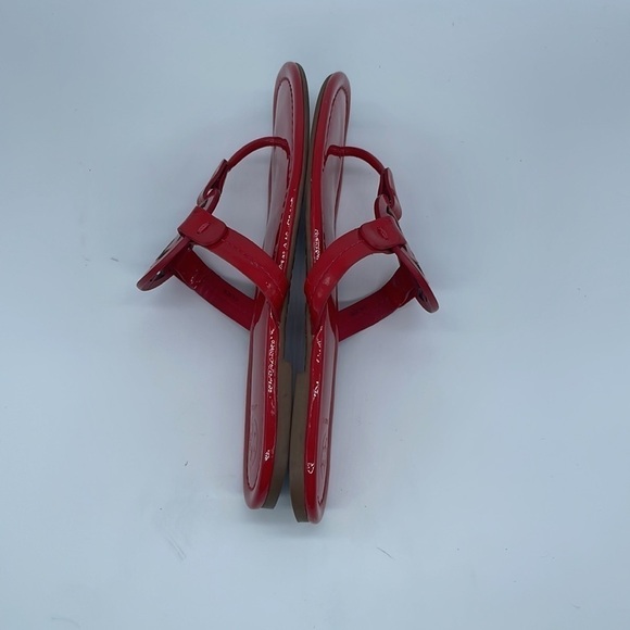 Tory Burch Red Patent leather Rainbow Miller sandals 7 - Picture 5 of 7